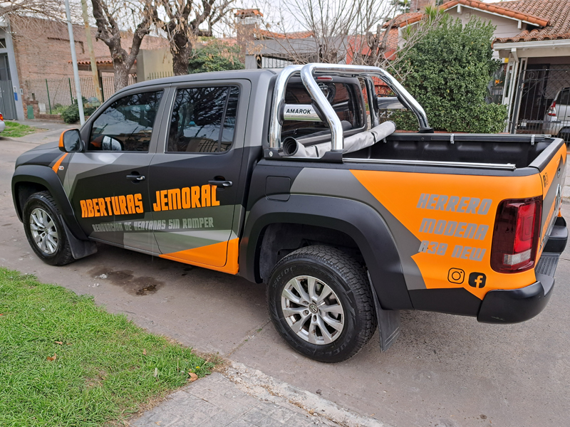 Ploteo pick up con logo y datos — Buenos Aires