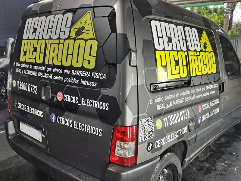 Ploteo publicitario parcial con vinilo de corte — Buenos Aires