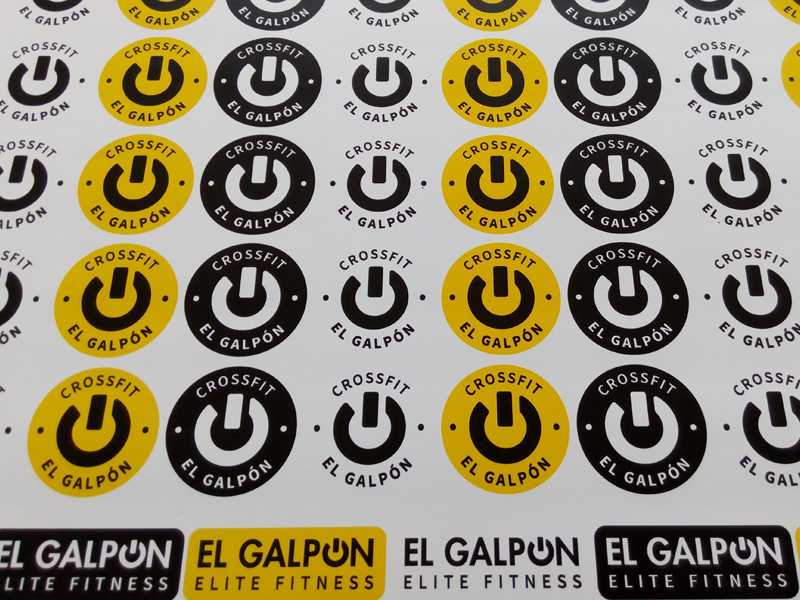 Etiquetas impresa con corte laminadas