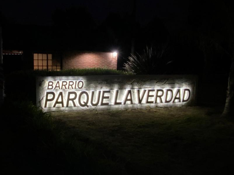 Letras chapa retro iluminadas led